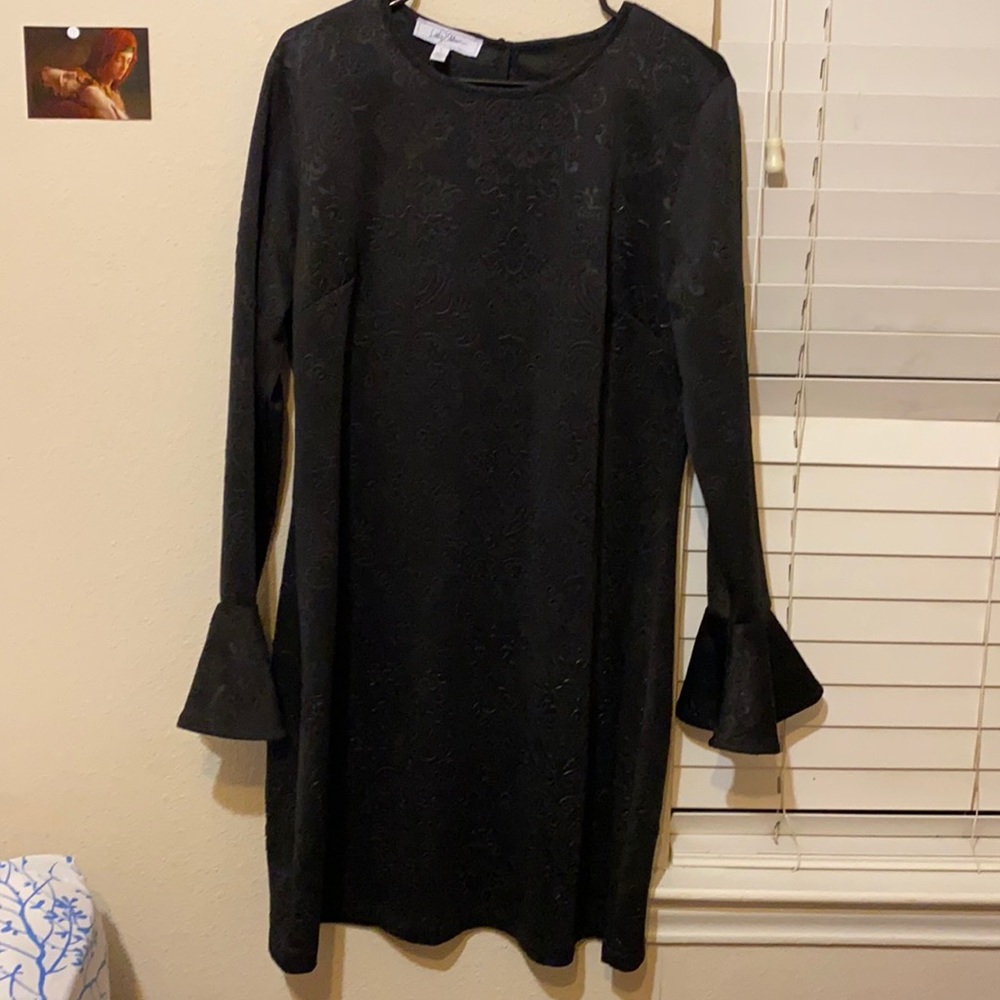 Black midi dress